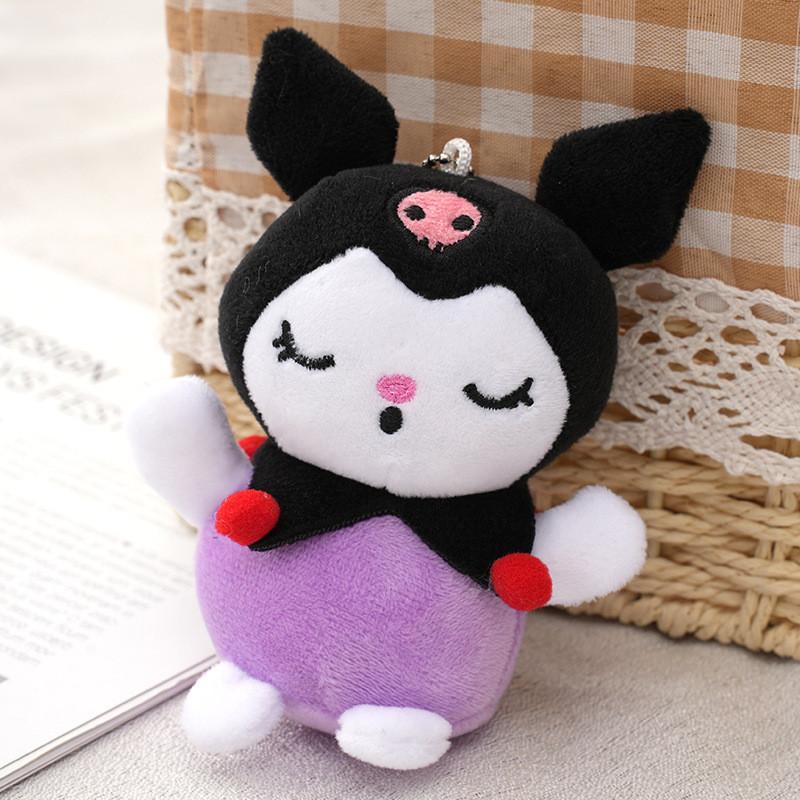 Japanese Style Kuromi Plush Doll Adorable Cute Cartoon Devil Bunny Stuffed Toy
