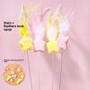 Factory Direct Long Steel Wire Star Feather Cat Teaser Wand Durable Chew Resistant 60cm Interactive Cat Toy
