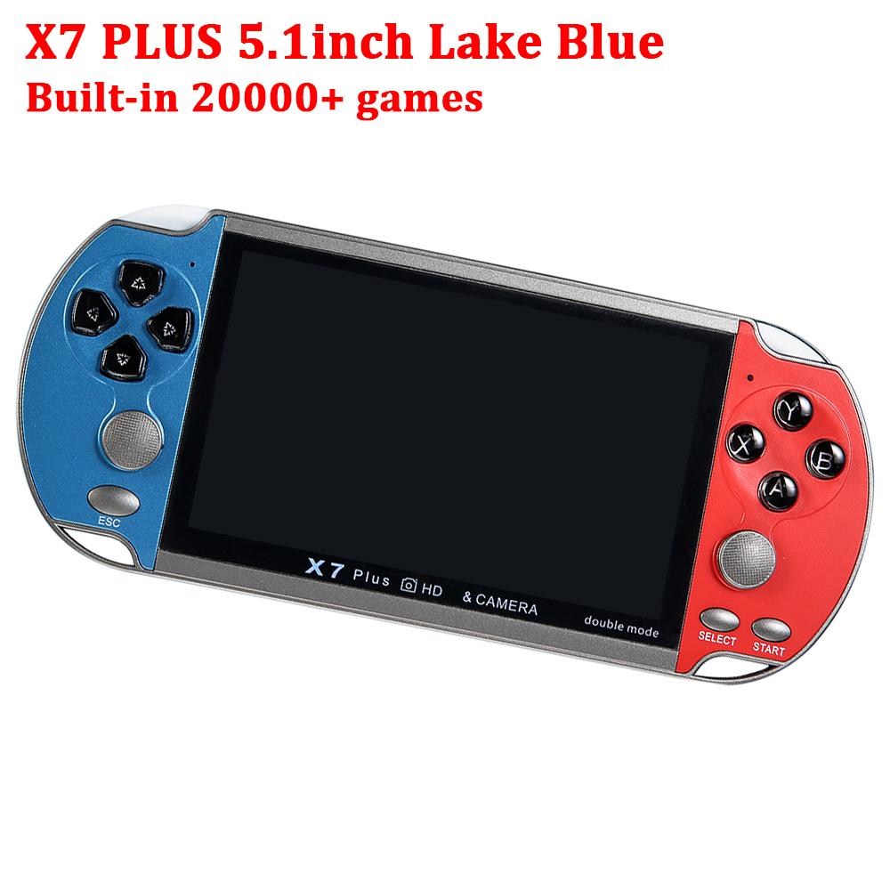 Портативная портативная игровая консоль X7/x7 Plus/x12/x12 Plus, 4,3/5,1/7,1-дюймовый HD-экран, игровой плеер, встроенный 10000+ классических игр