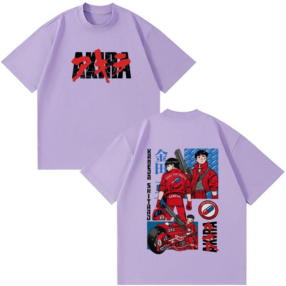 90s Japanese Anime Akira Shotaro Kaneda Tee Tops Unisex's Women Clothing Summer Short Sleeves Tshirts Fashion Funny Style Clothing