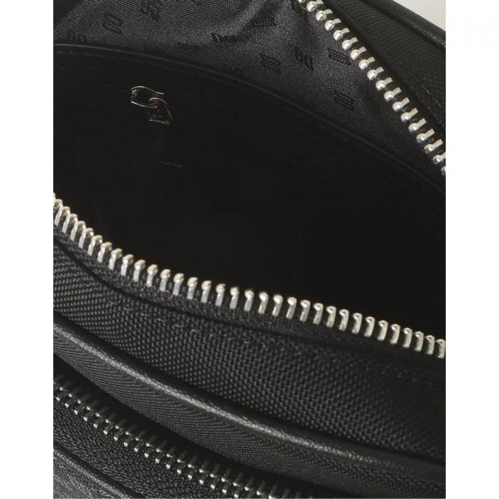 Daks Black Leather Dd Luis Pattern Mini Crossbody Bag Dbba3e592