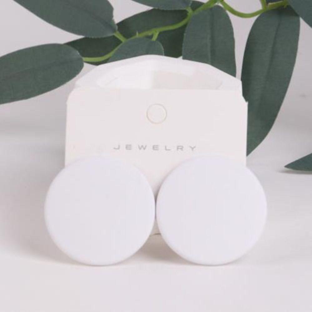 Color 60s Style Fashion Earrings Fashion Jewellery Acrylic Round Earrings Simple And Versatile