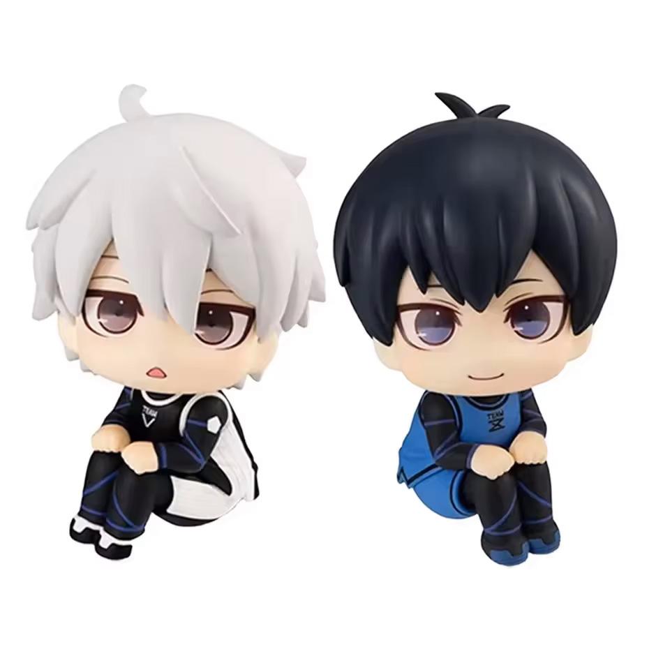 10 см Аниме Фигурка Blue Lock Взгляд вверх Исаги Йоичи/Наги Сейширо Экшн-фигурка Бачира Мегуру Коллекционная модель Фигурка Куклы Игрушки