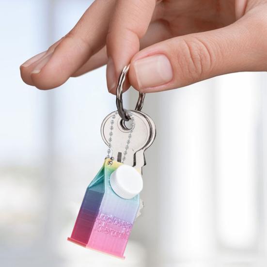 1/2 шт., держатель для таблеток, переносящих лактозу и таблетки, брелок, компактная коробка, дизайн коробки для молока, брелок, рюкзаки, кошельки, аксессуары