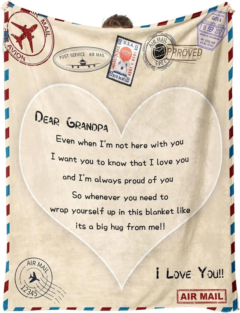 Perfect Gifts to Dad Blankets for Father's day Mother's Day Anniversary Birthday for Mom Son Daughter Grandpa Grandma Aunt Throw