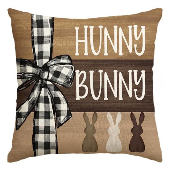 Наволочка с пасхальным кроликом, очень мягкая, износостойкая, моющаяся, не выцветающая, квадратная наволочка для дивана, наволочка