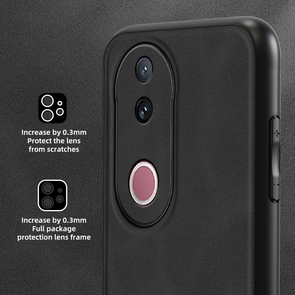 ANNYOJO For Vivo V50 5G Case PU Leather+PC+TPU Anti Drop Phone Back Cover