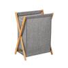 Solid Wood Foldable Laundry Hamper: Large, Durable Storage Basket for Clothes In Laundry Room or Bathroom.