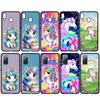 Для iPhone 16 15 X XR Samsung Galaxy S24 S23 Plus Xiaomi Redmi Note 13 12 11 Pro Max 10 14 OPPO Huawei чехол Unicorn Horse Rainbow Cartoon Phone Case