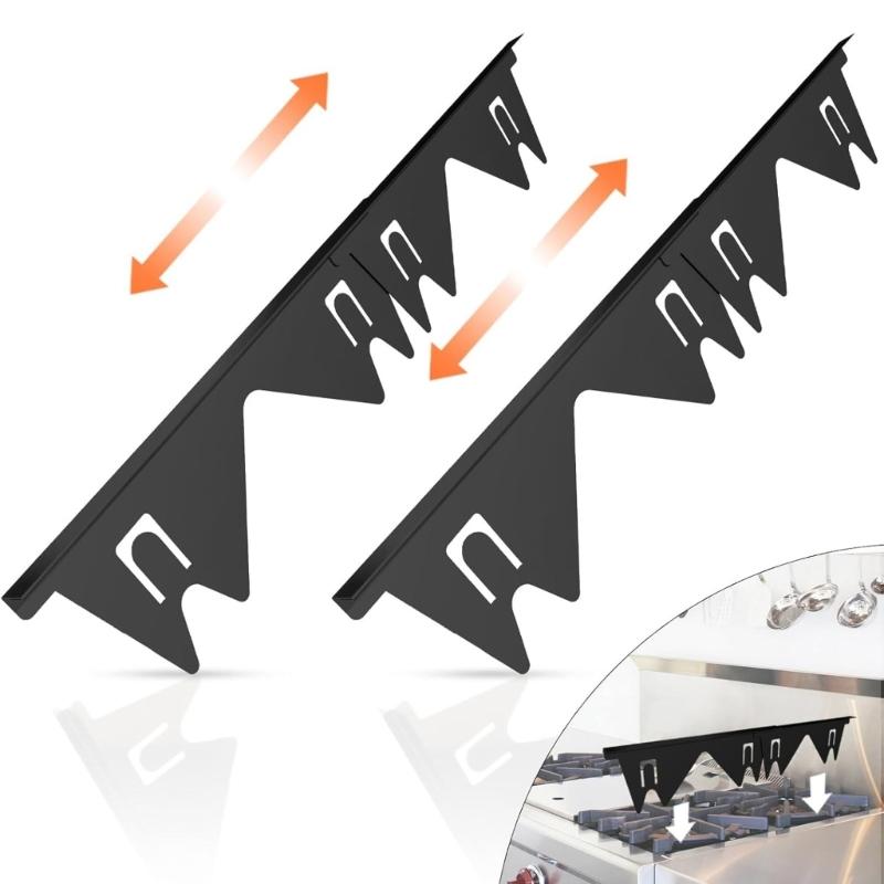 Пара Накладки для кухонной плиты, закрывающие зазоры, Стальные щитки для зазоров духовки, Легко очищаемые боковые наполнители для плиты, Набор наполнителей для боковых зазоров плиты