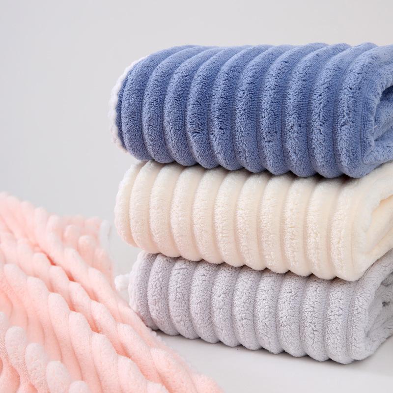 1 шт. Быстросохнущее полотенце для умывания из кораллового вельвета, бытовое утолщенное полотенце для душа из кораллового вельвета, супервпитывающее для ежедневного использования