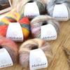 Moher Blend Knitting Yarn 25g Rainbow Gradient Handmade for Hats Scarves Sweaters