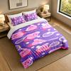 Soft Bedding Set Kirby Pattern, 1 Duvet Cover plus 2 Pillowcases Stylish Bedroom Home Textile
