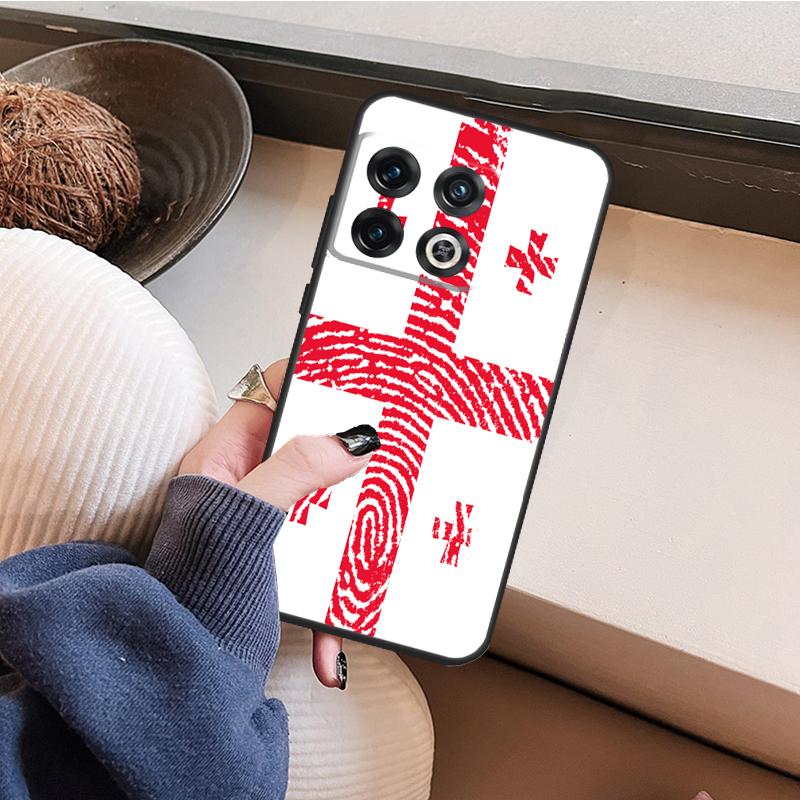 Флаг Грузии Для OnePlus Nord 5 CE 2 3 4 Lite N20 N30 Чехол Для OnePlus 15 13 12 11 8T 10T 13T 12R 13R 15R