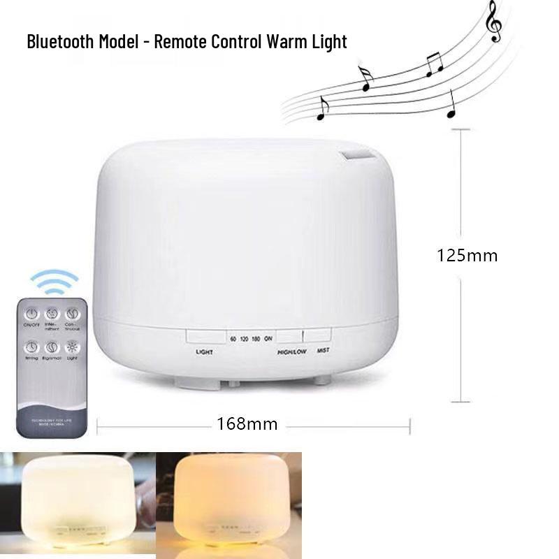 Ультразвуковой увлажнитель воздуха и аромадиффузор 500 мл - Стиль Muji, USB, Большая емкость