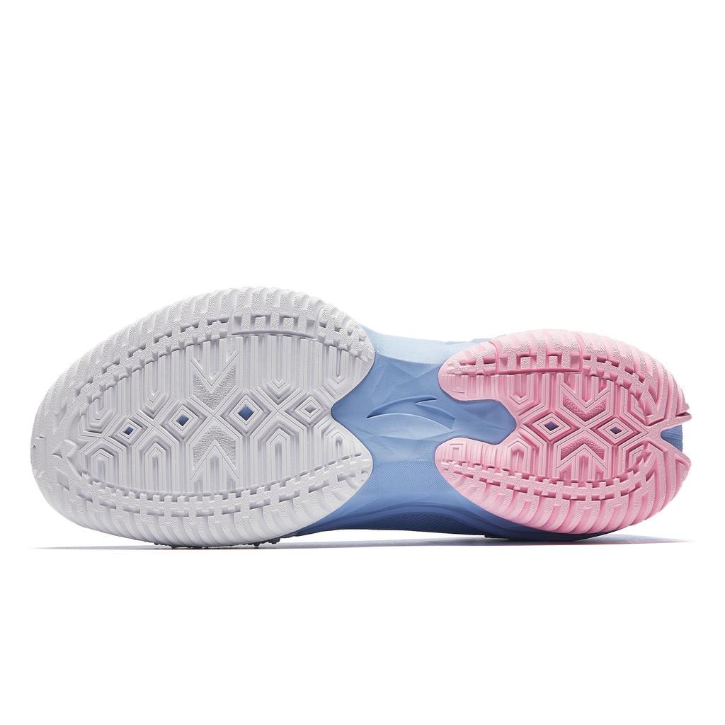 Anta Air Space 5 Clear Sky Outdoor Performance Shock Absorption Anti-Slip Wear-Resistant Low-Top Basketball Shoes Men Sneaker Blue Pink 912511606Q-2