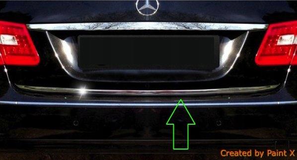 Mercedes E Class W212 09- CHROME Tailgate Trim
