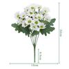 5 Bundles Lifelike Outdoor Sunset Mums Flowers Artificial Daisy Flowers Fake Chamomile Flowers for Garden Porch Farmhouse Decor