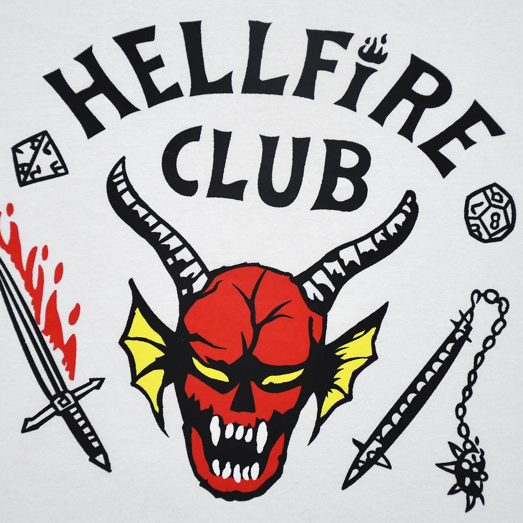 Детская футболка Stranger Things с принтом для мальчиков и девочек, топ с принтом Hellfire