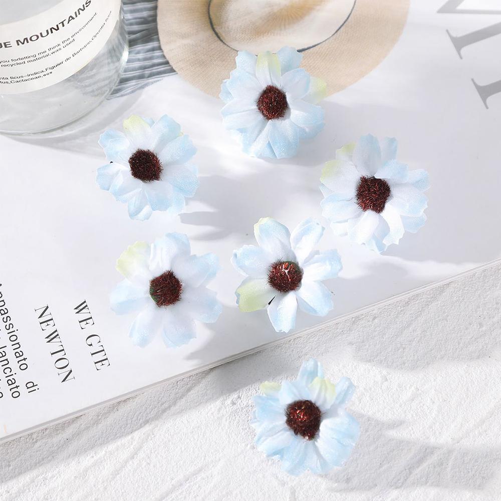 6Pcs Headwear Small Flower Hairpins Cute Daisy Side Hairpin Sweet Hair Duckbill Hair Clip Girls