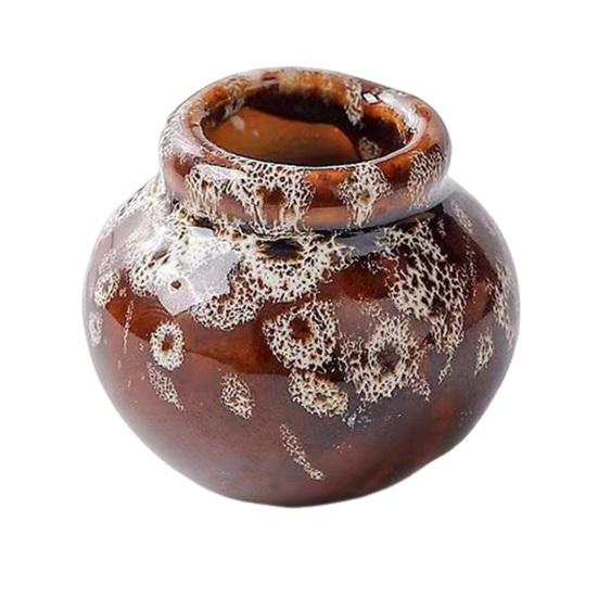 Мини-статуэтка вазы для цветов, винтажная цветная керамика, миниатюрная статуэтка вазы, скульптура, крошечный держатель для цветочного горшка, украшение