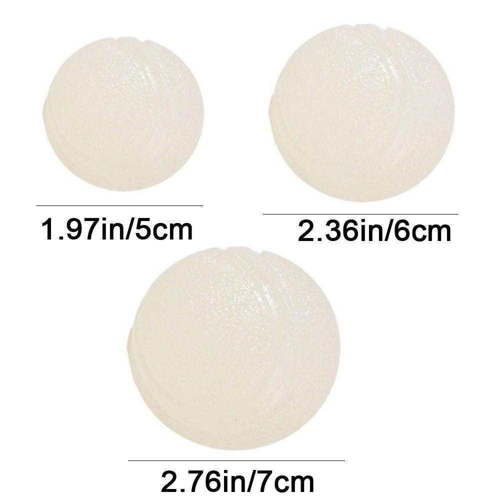 2Pcs Durable TPR Dog Relief Toys Bite Resistant Luminous Dog Toys Balls Teething Pet Interactive Toys for Home