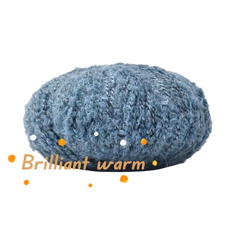 50 г/моток Смесовая пряжа-косичка Пряжа Teddy Мягкая Вязаная Крючком Крашеная Пряжа DIY Ручное Вязание Крючком Вязаный Свитер Шапка Кукла