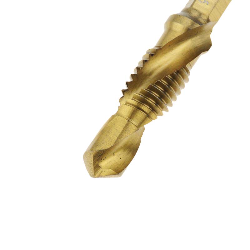 Дрель HSS 6542 Винт Спиральная резьба M3 M4 M5 M6 M8 M10 Металлообрабатывающий набор метчиков с шестигранным хвостовиком