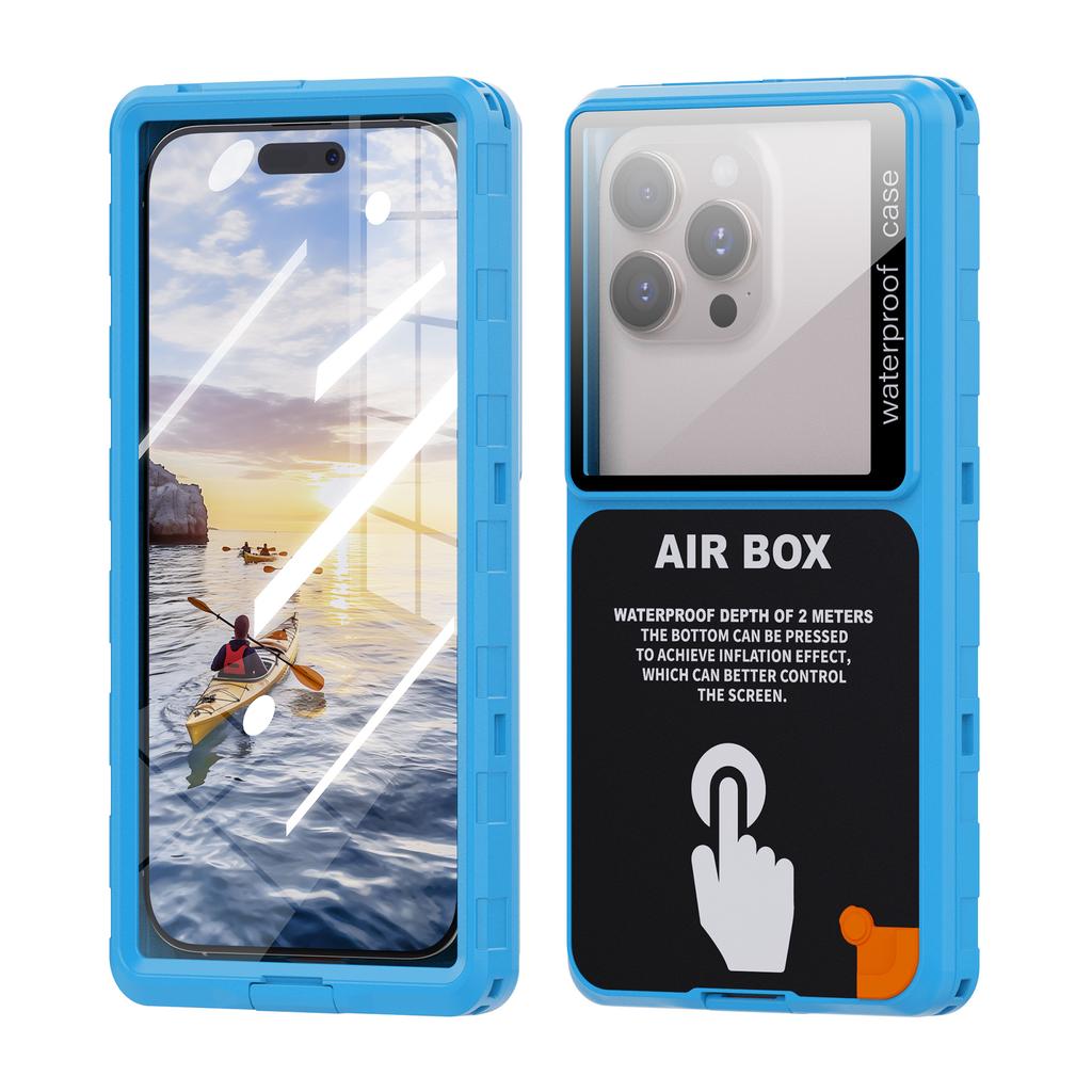 Universal OPPO Waterproof Sports Design Phone Pouch Clear Window for 6.9 Inch Shockproof Dustproof Case for Outdoor Activities