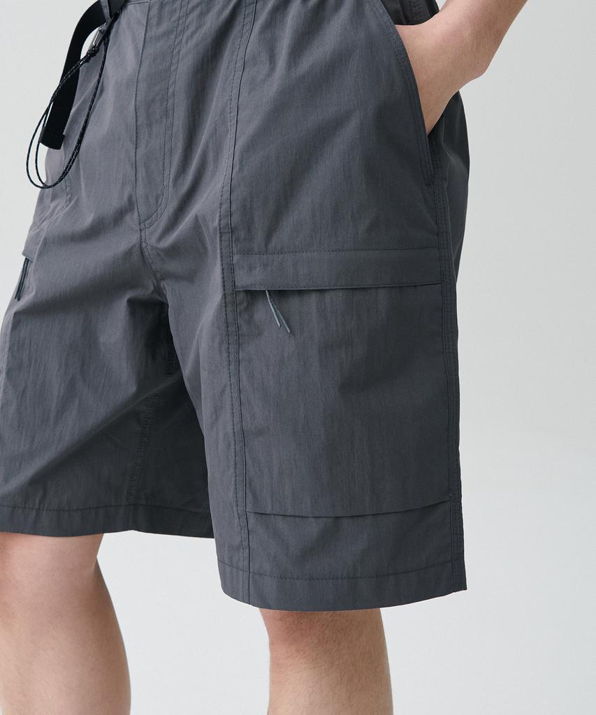 MUSINSA STANDARD [City Leisure] Cn Belted Utility Shorts [Grey]
