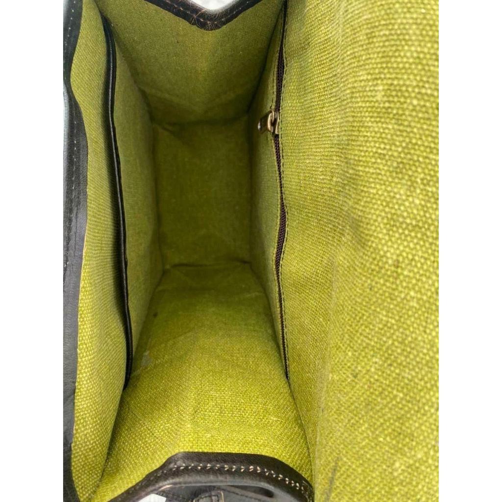 Hand-Crafted Black Leather 3 Saddle Bag Motorcycle Swingarm 2 Storage Tool Pouch