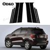8 шт./комплект стоек кузова автомобиля для Chevrolet Trax 2015 2016 2017 2018 - Декоративные наклейки на накладки стоек дверей