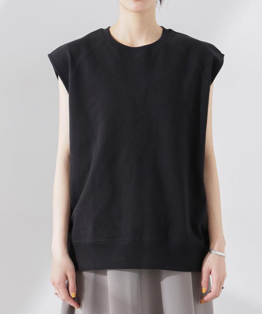 Sleeveless Sweat Tops F 010 Black [Nano Universe] Women's 669-5124320