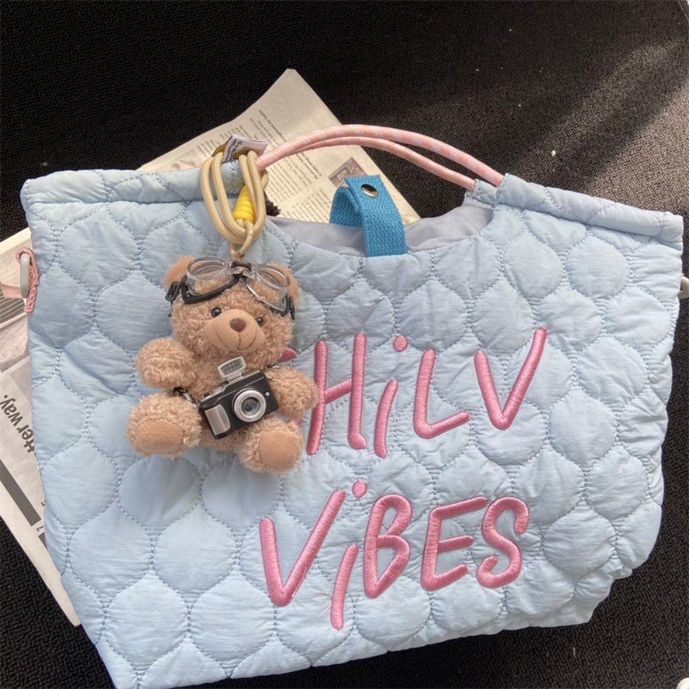 With Glasses Pilot Bear Keychain Animals Bear Doll Bag Pendant Car Keyring