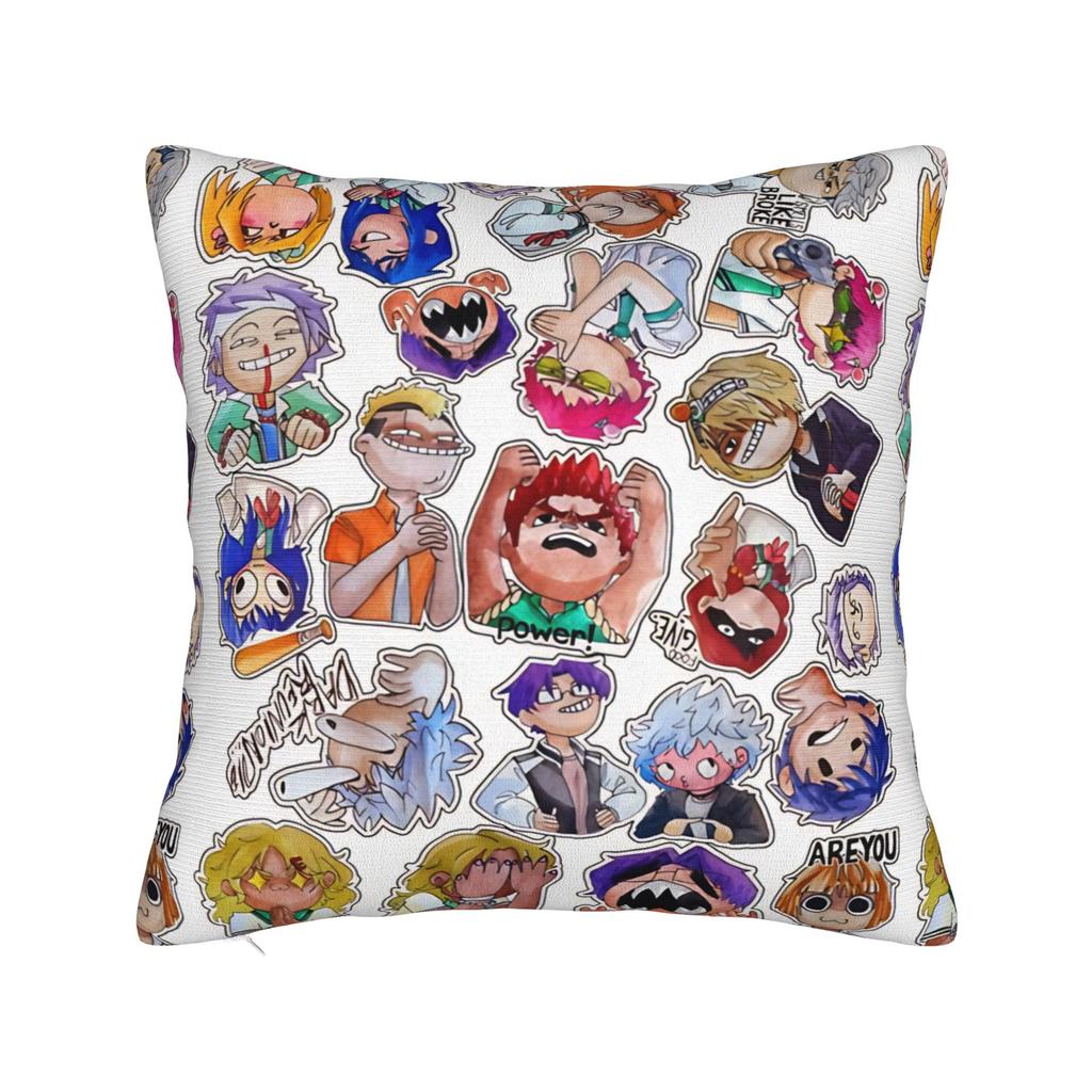 Saiki Kusuo Yare Yare Square Pillow Case Cushion Cover Vintage Zipper Decor Throw Pillow Case Cover for Home 45x45cm