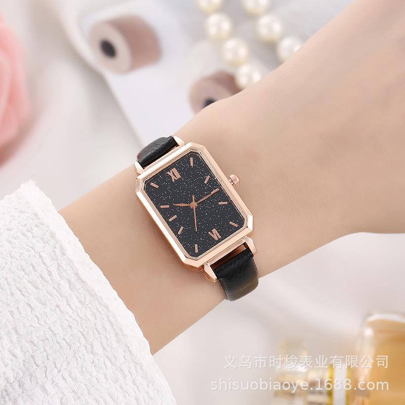 Лучшие брендовые женские часы, модные прямоугольные женские кварцевые часы с зеленым циферблатом, простые роскошные подарочные часы
