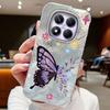 Красочный градиентный фиолетовый бабочка леопардовый принт для Xiaomi Redmi Note 14 Pro 5G чехлы для телефонов чехол мягкий силиконовый бампер жесткий ПК задняя крышка