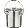 Stainless Steel Pot, Induction Compatible (16cm-35cm), Commercial-grade, with Lid, Locking Mechanism, and Handle. Suitable for Direct Heat Cooking, St
