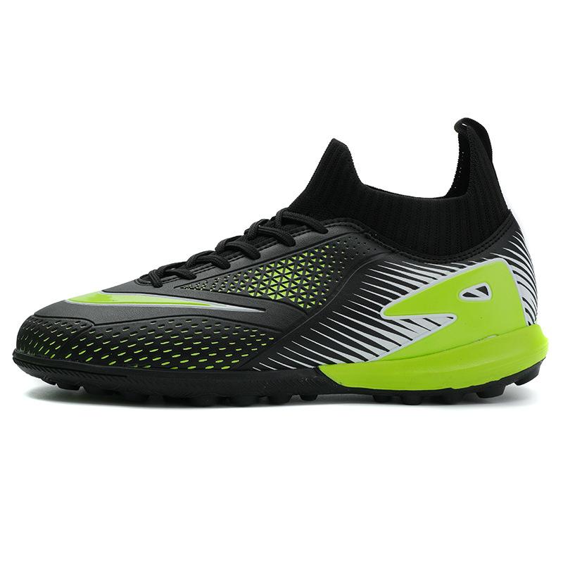 New High-top Football Shoes for Boys and Girls Outdoor Sports Long Nails Broken Nails Competition Training Shoes Non-slip