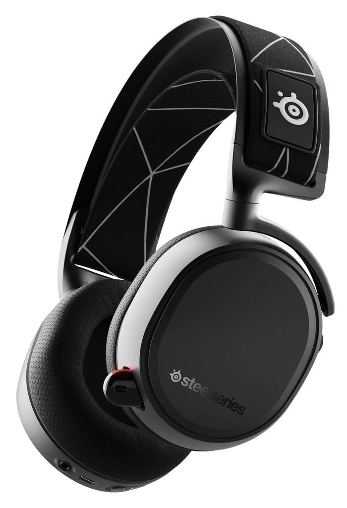 SteelSeries Arctis 9 Wireless Gaming для гарнитуры размера M, Беспроводная, Совместимость 2,4 ГГц/Bluetooth, Закрытого типа, ПК, PS5, PS4, Черный, (Код продукта