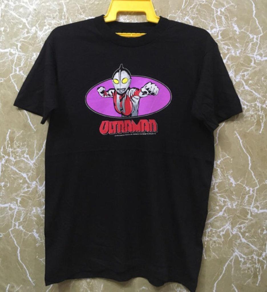 Vintage 1995 Ultraman Japanese cartoon t-shirt black colour L size tsubuya production