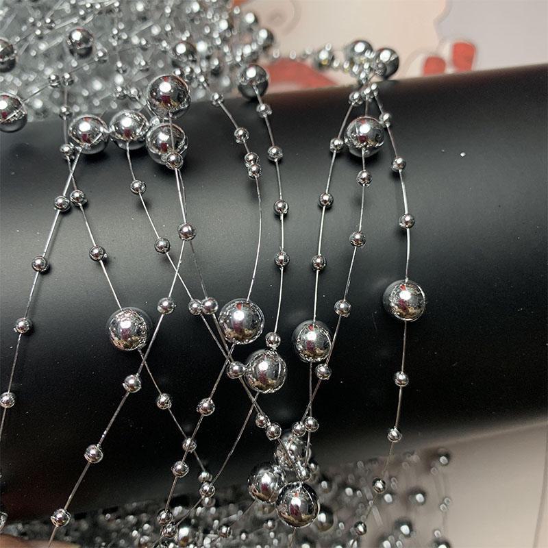 Цепочка из бусин с имитацией жемчуга и цветными кисточками для создания свадебных аксессуаров для волос и букетов для рук своими руками