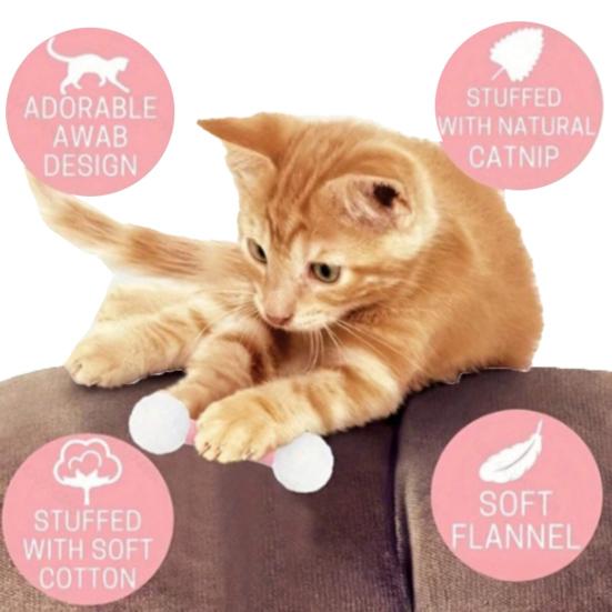 Игрушка с кошачьей мятой, котенок, самостоятельная игра, охота, пиналка, интерактивная игрушка для прорезывания зубов, мягкая плюшевая пиналка для домашних кошек, котят
