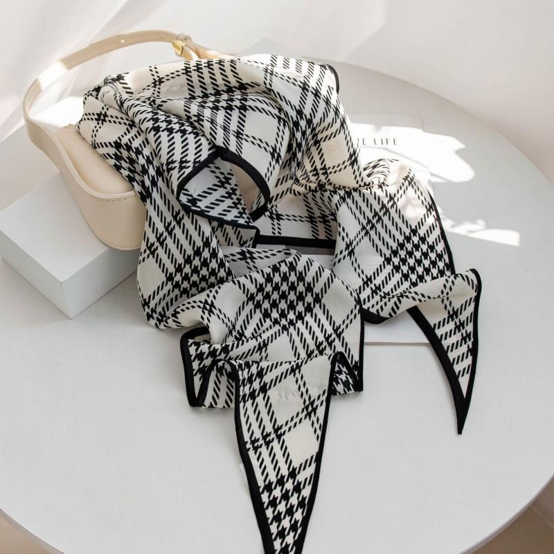 Versatile Elegant Mulberry Silk Scarf Women Office Commute Sun Protection Warmth