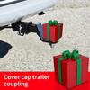 Towing Hitch Covers Christmas Box Tube Cover Plug Cap Cartoon Exterior Accessories For Towing ATV Car Vehicles Trucks RV Boat
