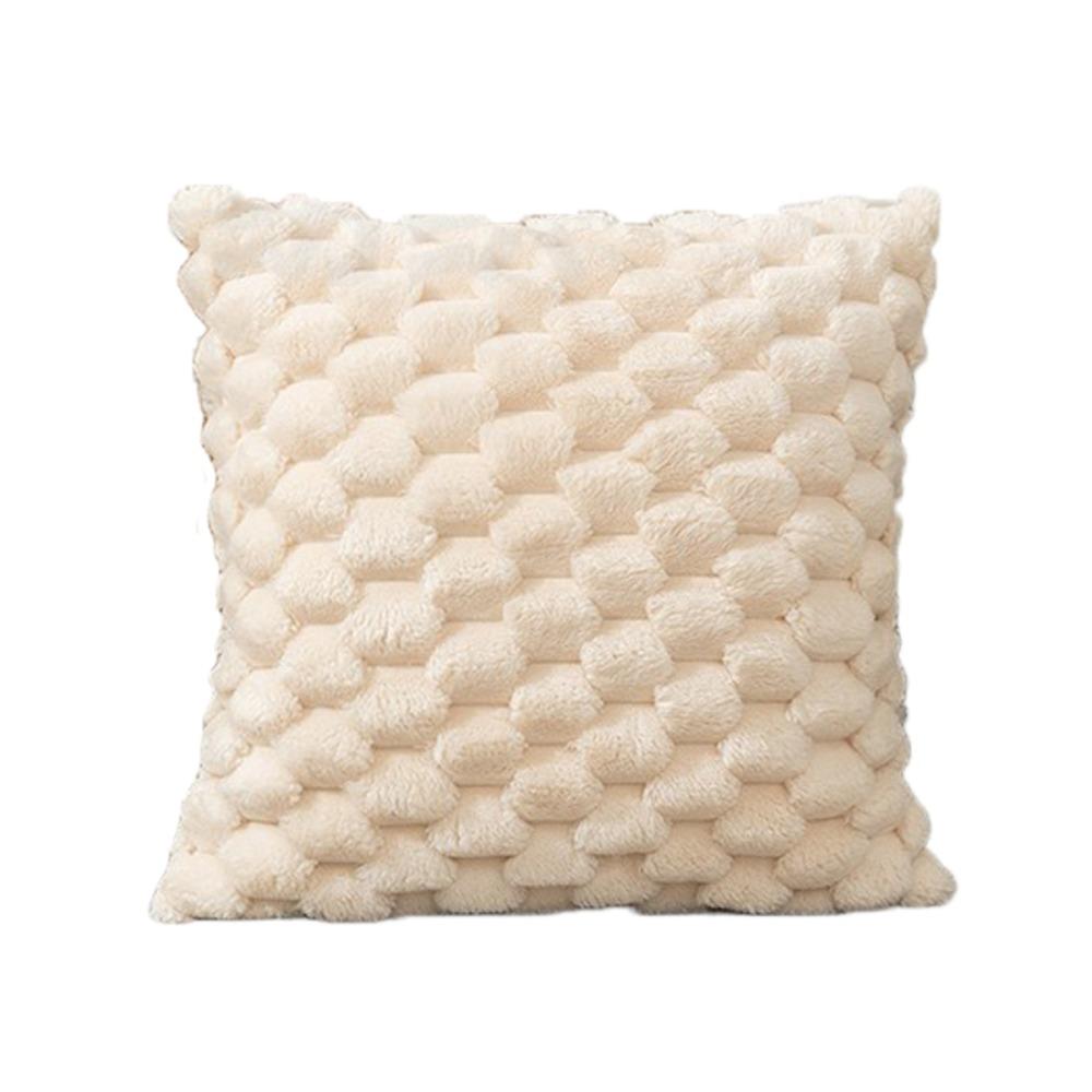 Квадратная наволочка для подушки в стиле INS, съемная плюшевая наволочка для гостиной/офиса