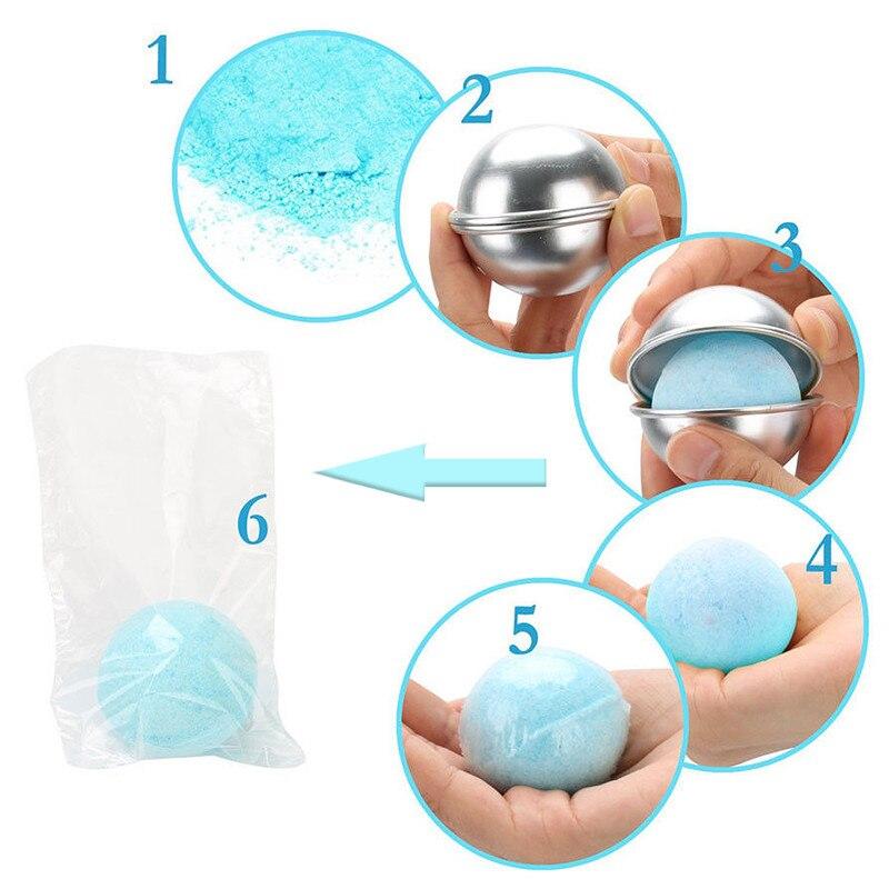 2Pcs 3D Aluminum Ball Sphere Pan Cake Mold Bath Bomb Mold Baking Chocolate Mold