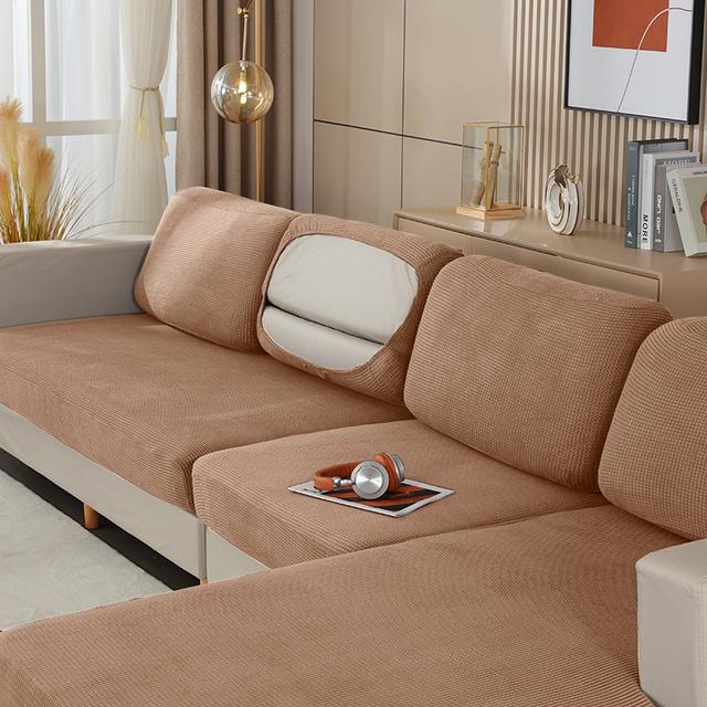 Жаккардовый чехол на подушку для дивана, эластичный нескользящий чехол на сиденье для гостиной, моющийся, моющийся, чехол на подушку для кресла, домашний декор