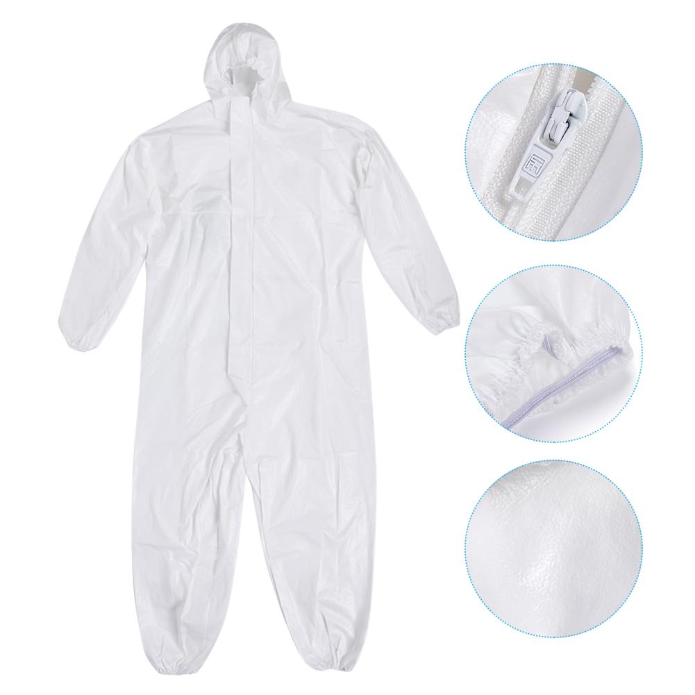 Защитный костюм с капюшоном и бахилами, многоразовая защитная одежда для мужчин и женщин, унисекс