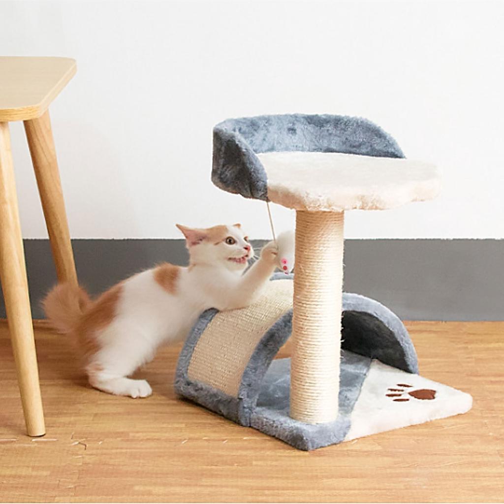 42 см кошачья башня для скалолазания, доска для тренировки царапин, тренировочная рамка с домиком для домашних животных, плюшевый коврик против падения для домашних животных